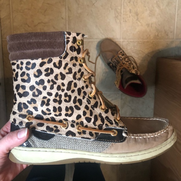 Sperry Shoes - 2 for $30 Sperry Top Sider Leopard Boots